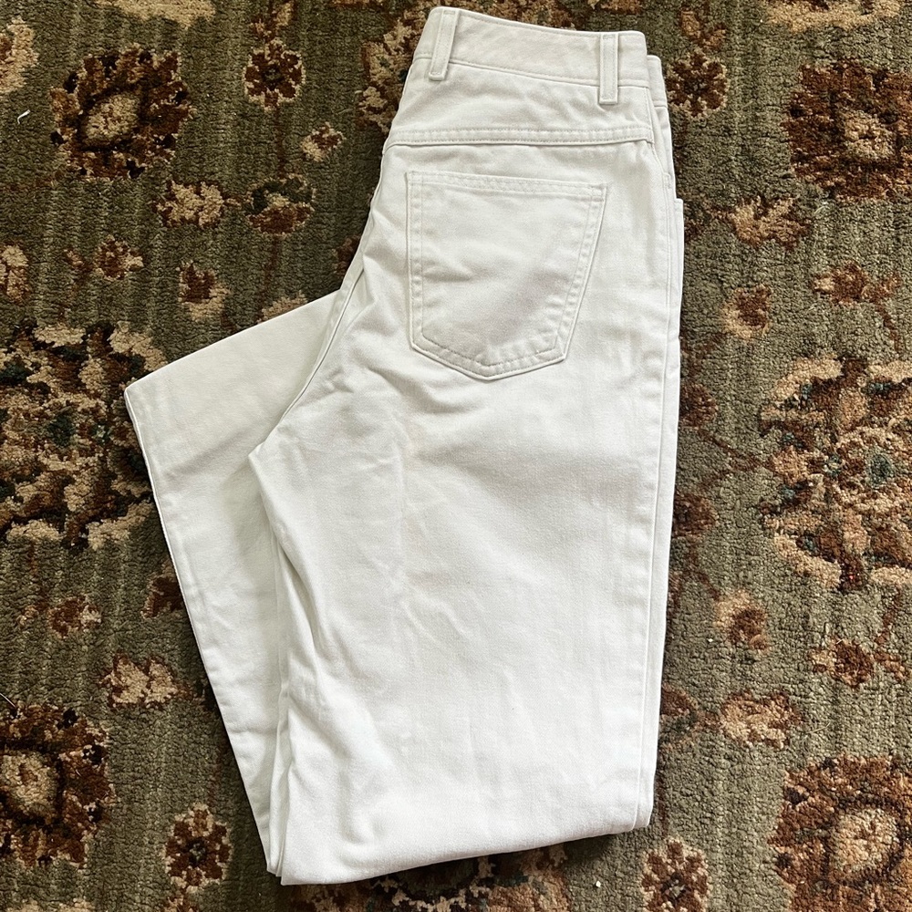 Cotton off white pants